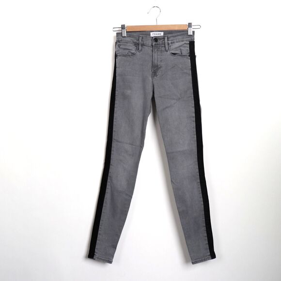 EC Frame Denim Le High Skinny Velvet Tux Jeans size 24 - Picture 4 of 9